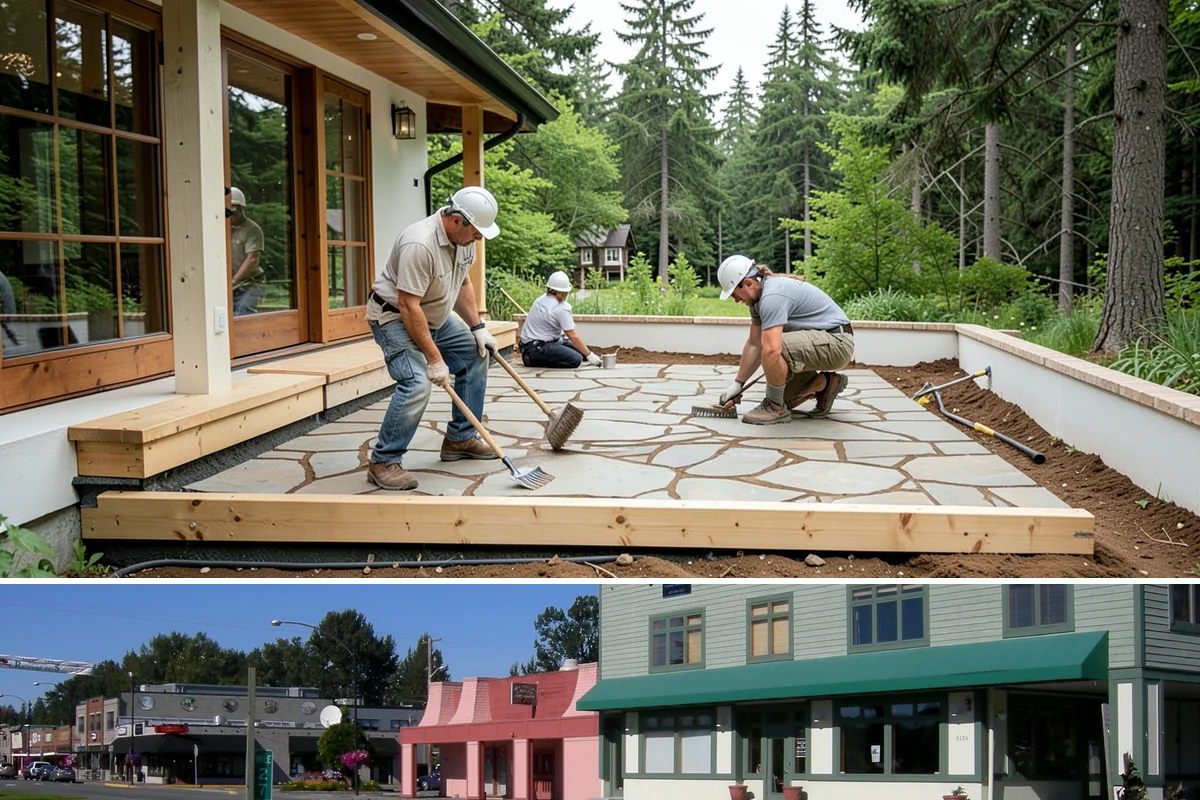 Platform Lift Installation in Snoqualmie, King County, WA - Outdoor platform lifts install best in drier months when concrete pads cure reliably, while indoor units fit any season.