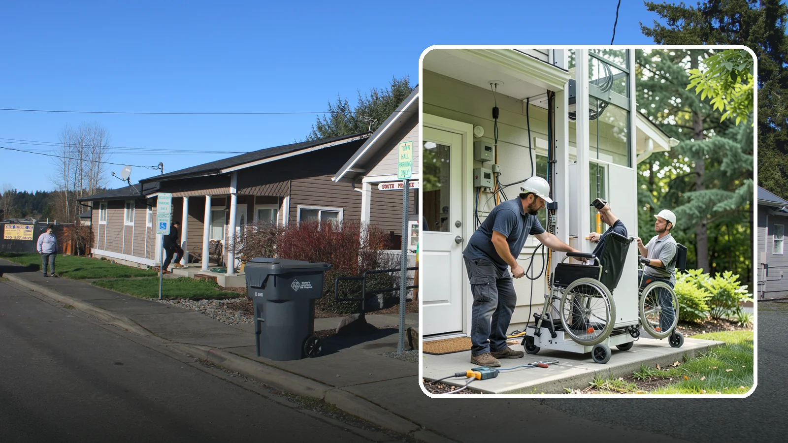 Platform Lift Installation in South Prairie, Pierce County, WA - We install vertical platform lifts that raise wheelchairs and walkers between levels with ease.