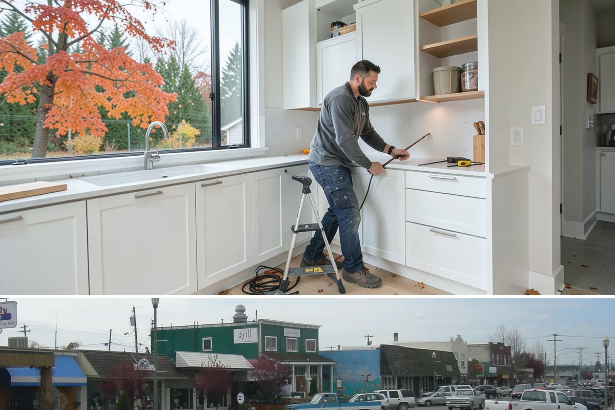 Platform Lift Installation in Stanwood, Snohomish County, WA - Outdoor platform lifts install best in drier months when concrete pads cure reliably, while indoor units fit any season.