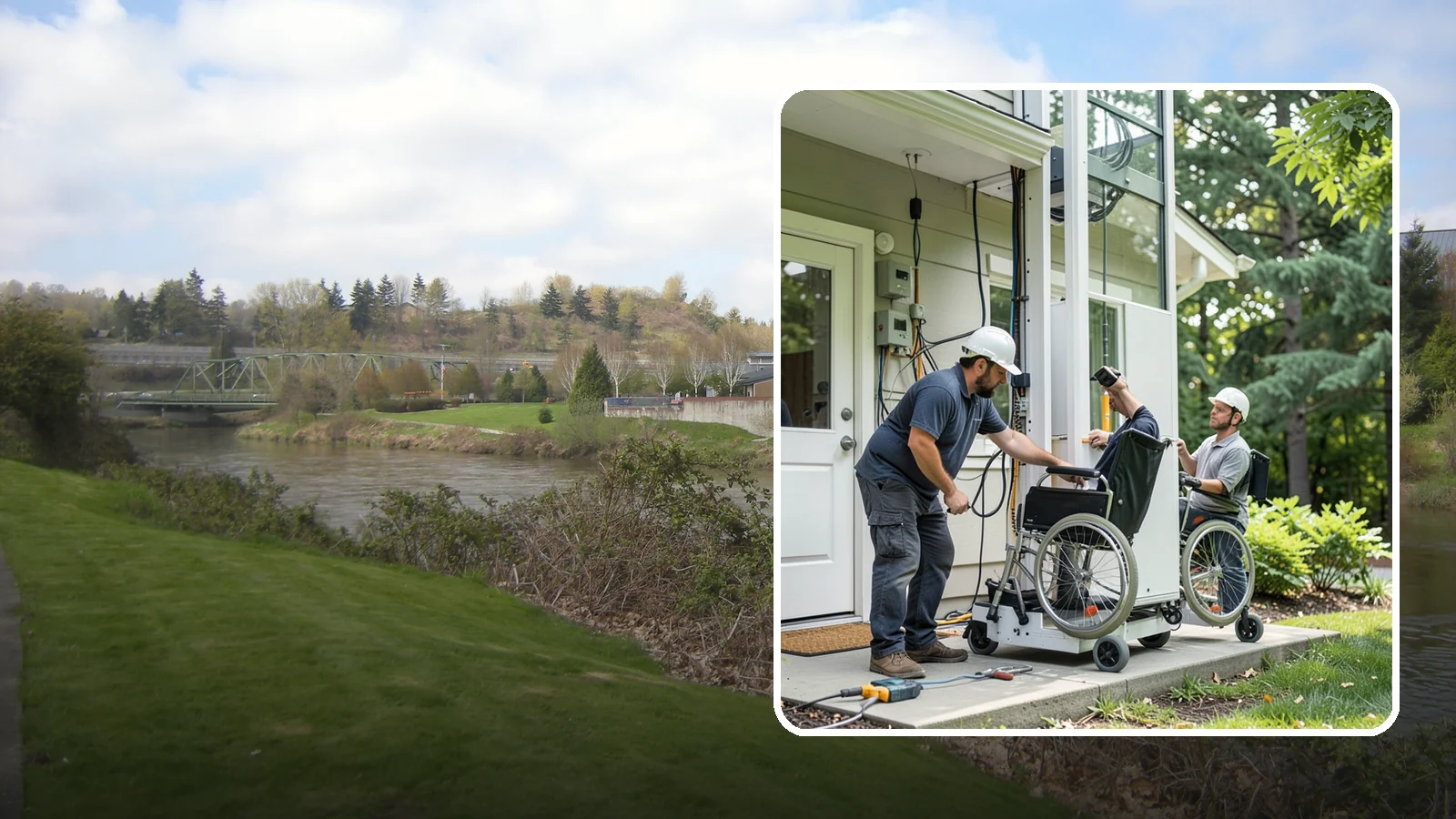 Platform Lift Installation in Tukwila, King County, WA - We install vertical platform lifts that raise wheelchairs and walkers between levels with ease.