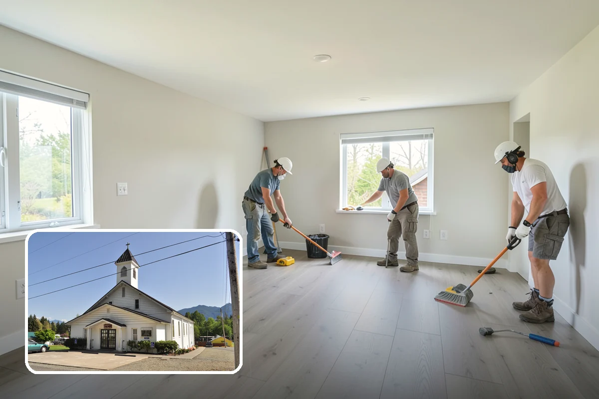 Playroom Construction in Concrete, Skagit County, WA - Soft, resilient flooring that cushions falls