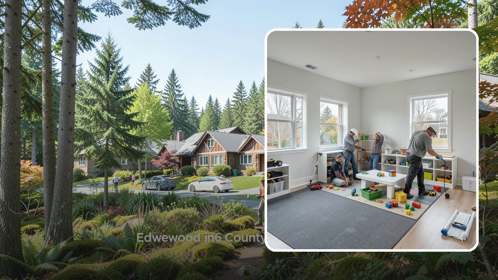 Playroom Construction in Edgewood, Pierce County, WA - We build playrooms that are safe, durable, and organized so kids can play and parents can relax.
