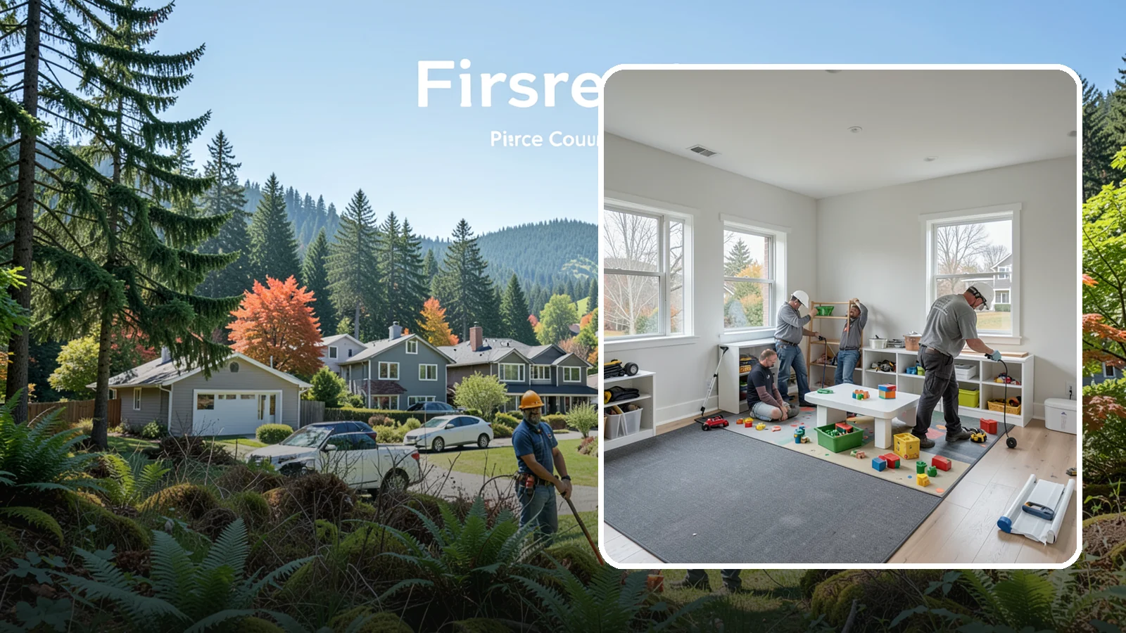 Playroom Construction in Fircrest, Pierce County, WA - We build playrooms that are safe, durable, and organized so kids can play and parents can relax.