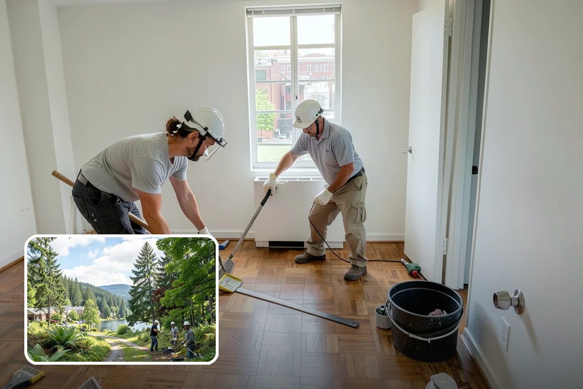 Playroom Construction in Lake Forest Park, King County, WA - Soft, resilient flooring that cushions falls