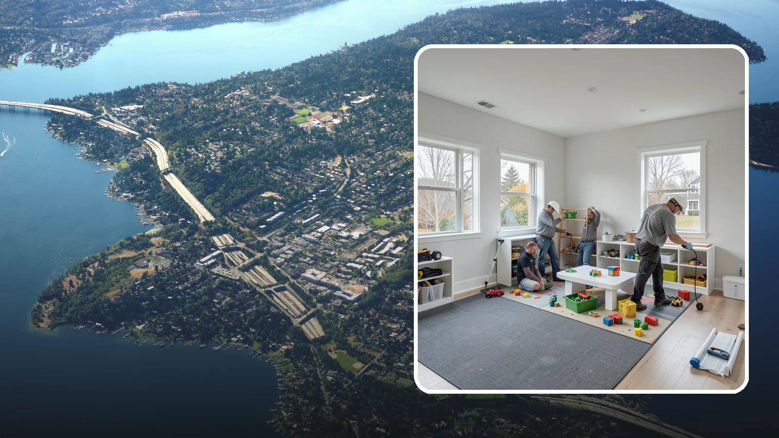 Playroom Construction in Mercer Island, King County, WA - We build playrooms that are safe, durable, and organized so kids can play and parents can relax.