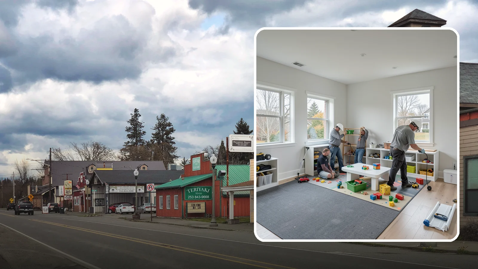 Playroom Construction in Roy, Pierce County, WA - We build playrooms that are safe, durable, and organized so kids can play and parents can relax.