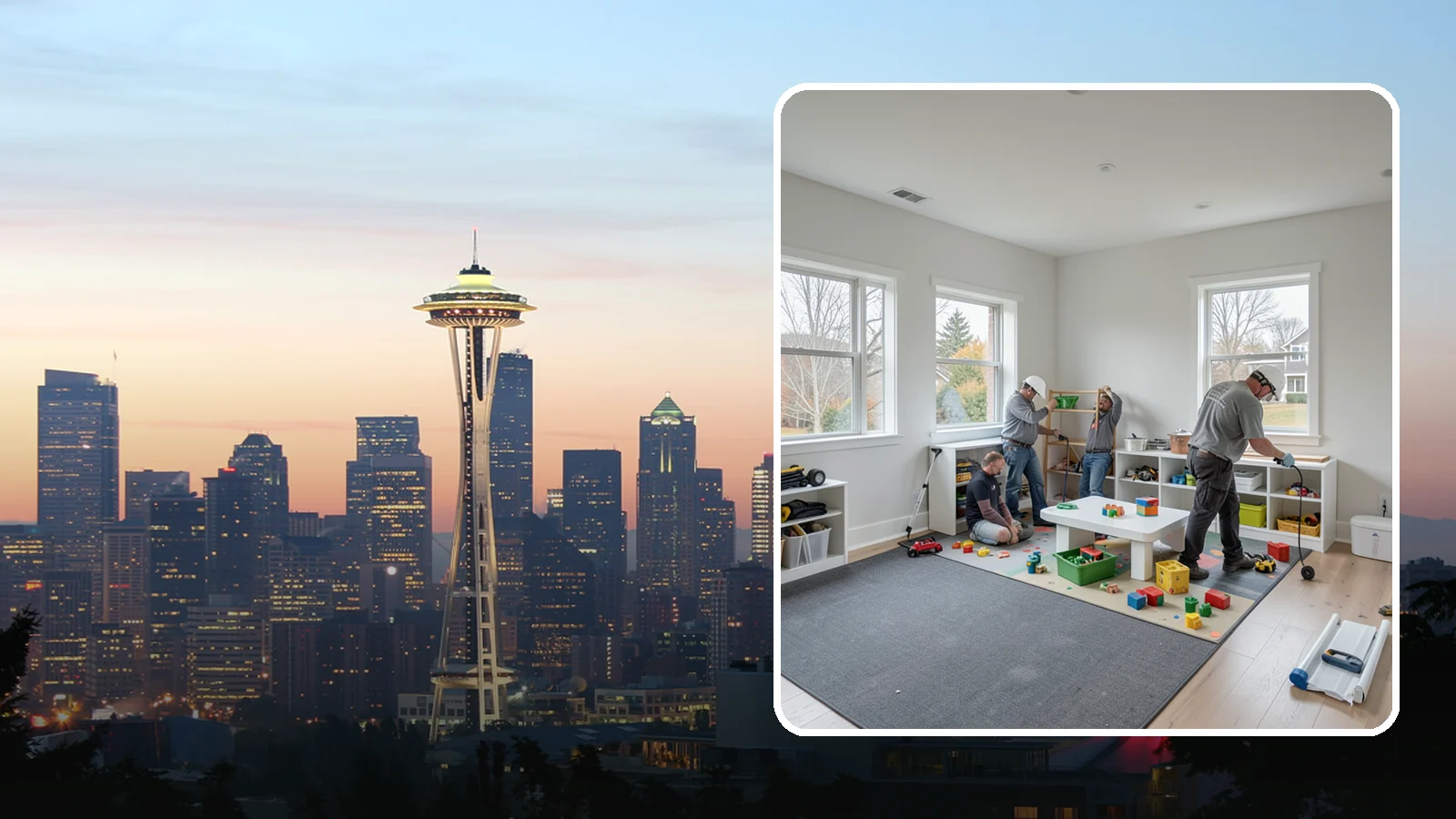 Playroom Construction in Seattle, King County, WA - We build playrooms that are safe, durable, and organized so kids can play and parents can relax.