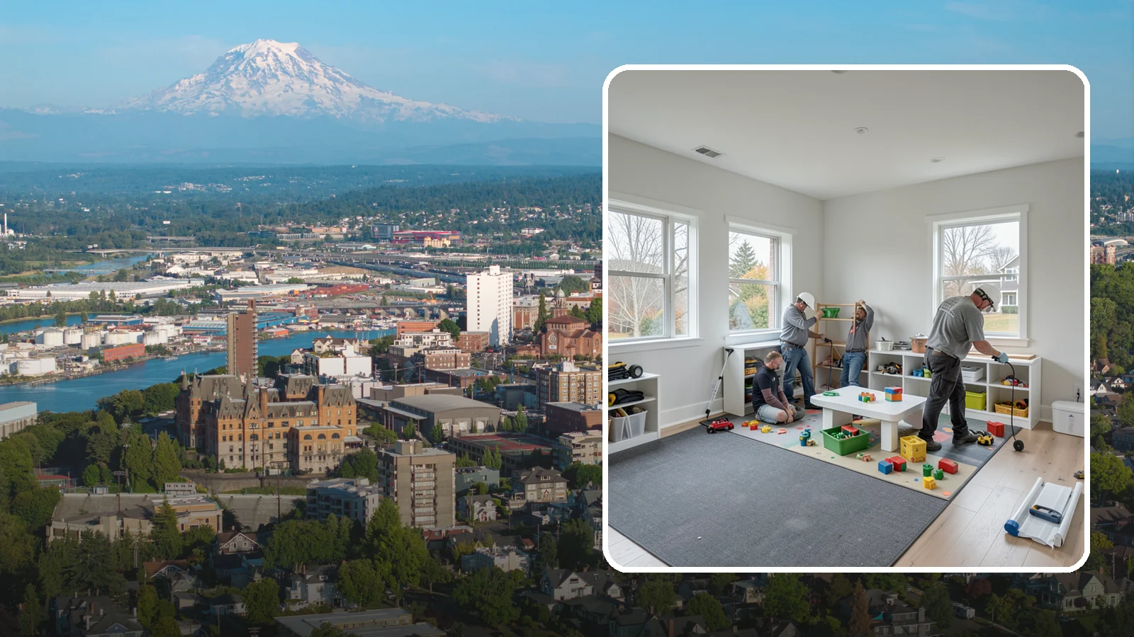 Playroom Construction in Tacoma, Pierce County, WA - We build playrooms that are safe, durable, and organized so kids can play and parents can relax.