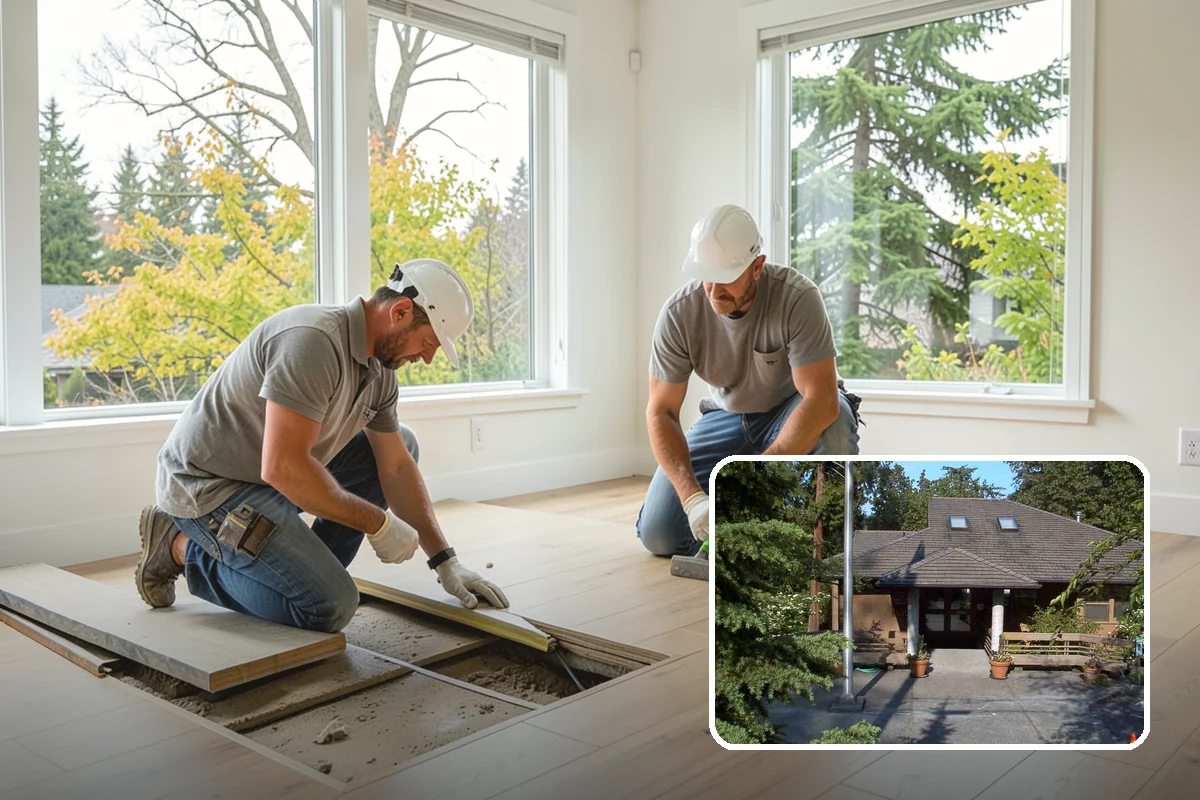 Playroom Construction in Yarrow Point, King County, WA - Soft, resilient flooring that cushions falls