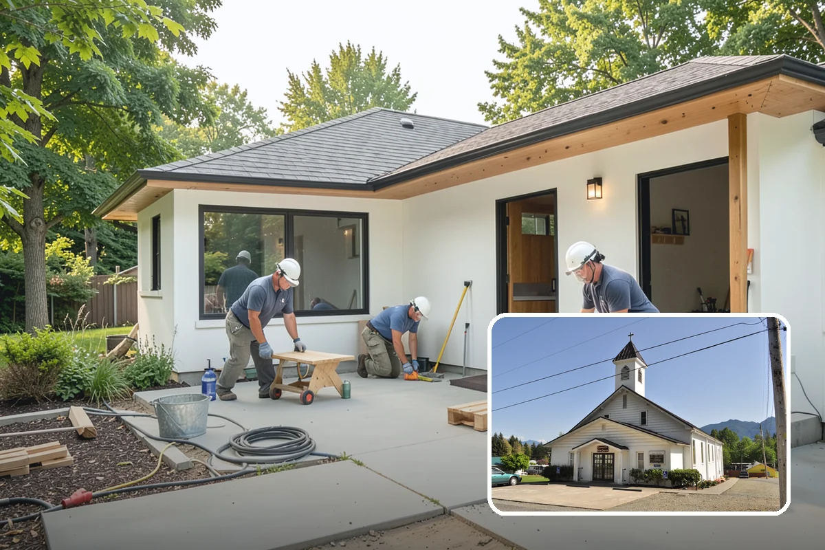 Pocket Door Installation in Concrete, Skagit County, WA - Recovered floor space in tight layouts