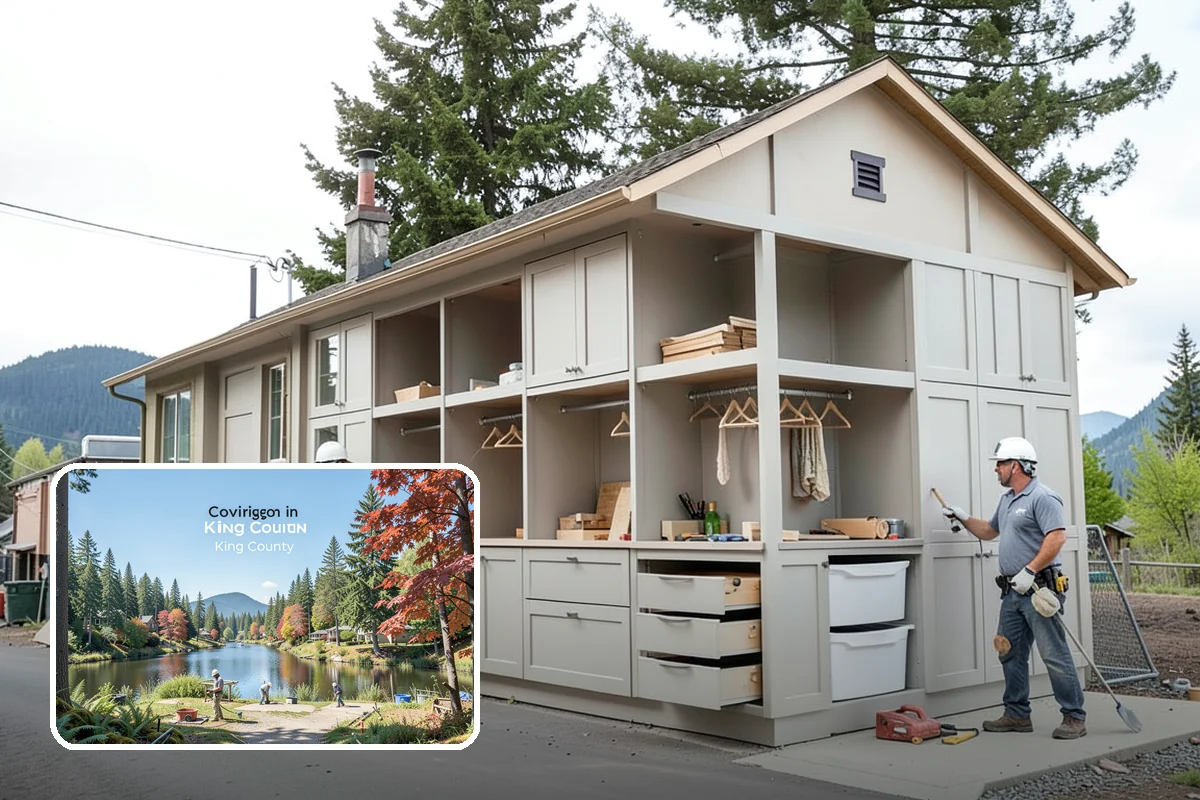 Pocket Door Installation in Covington, King County, WA - Recovered floor space in tight layouts