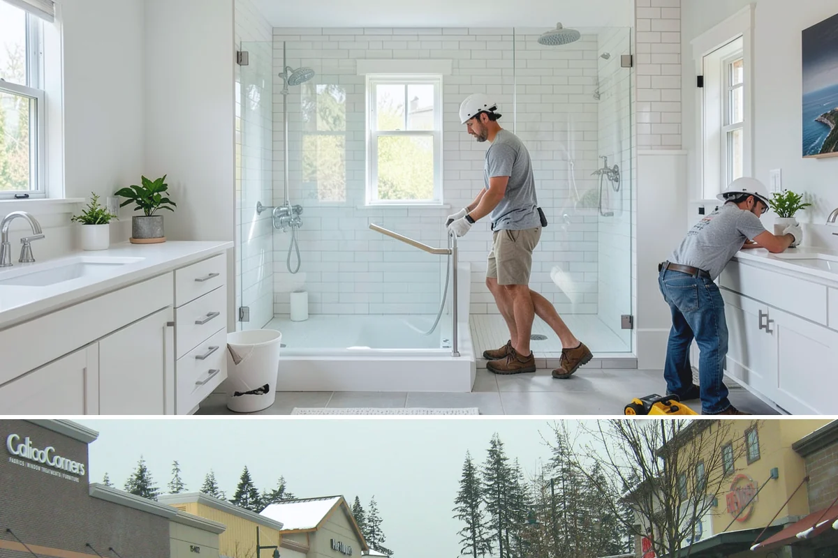 Pocket Door Installation in Mill Creek, Snohomish County, WA - As interior work, pocket door installation can proceed in any season.