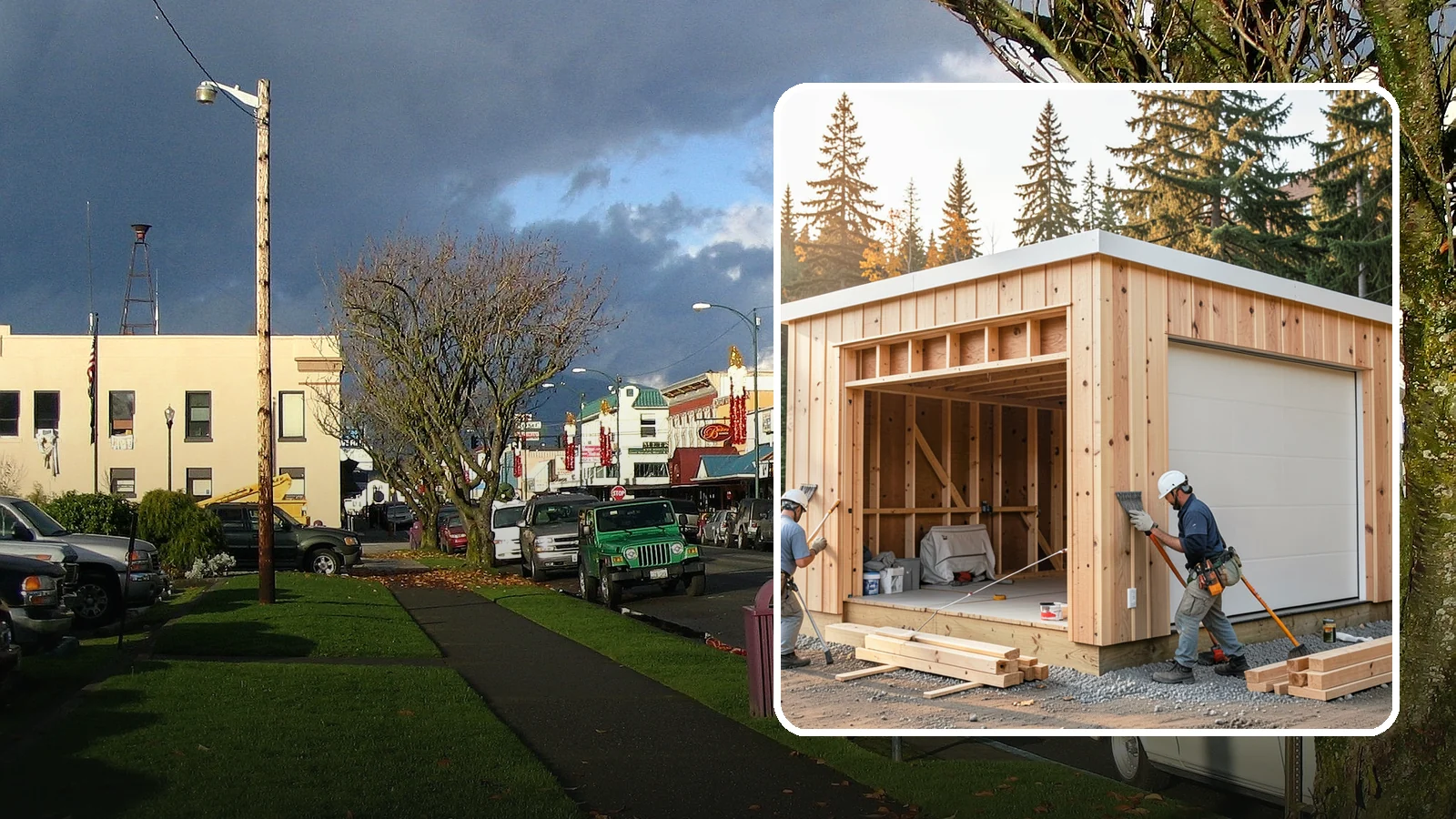 Pole Building Construction in Arlington, Snohomish County, WA - Cost-effective post-frame buildings for shops, storage, garages, or agriculture.