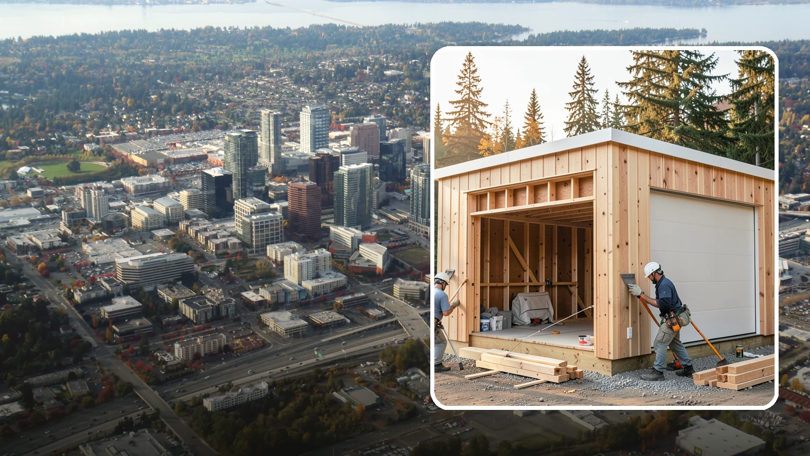 Pole Building Construction in Bellevue, King County, WA - Cost-effective post-frame buildings for shops, storage, garages, or agriculture.