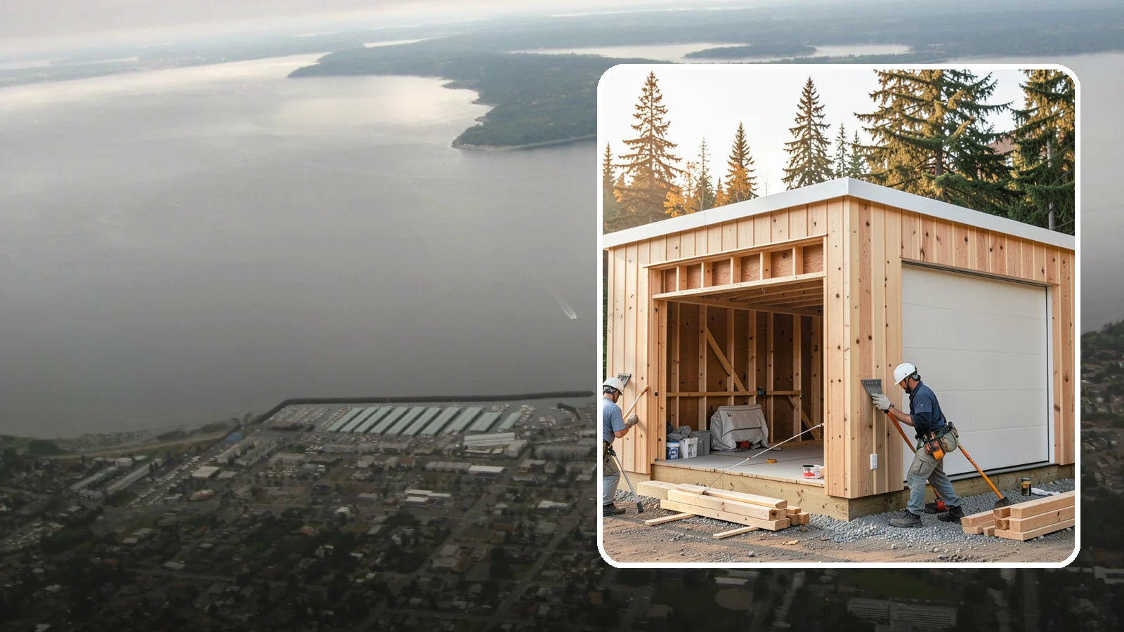 Pole Building Construction in Des Moines, King County, WA - Cost-effective post-frame buildings for shops, storage, garages, or agriculture.