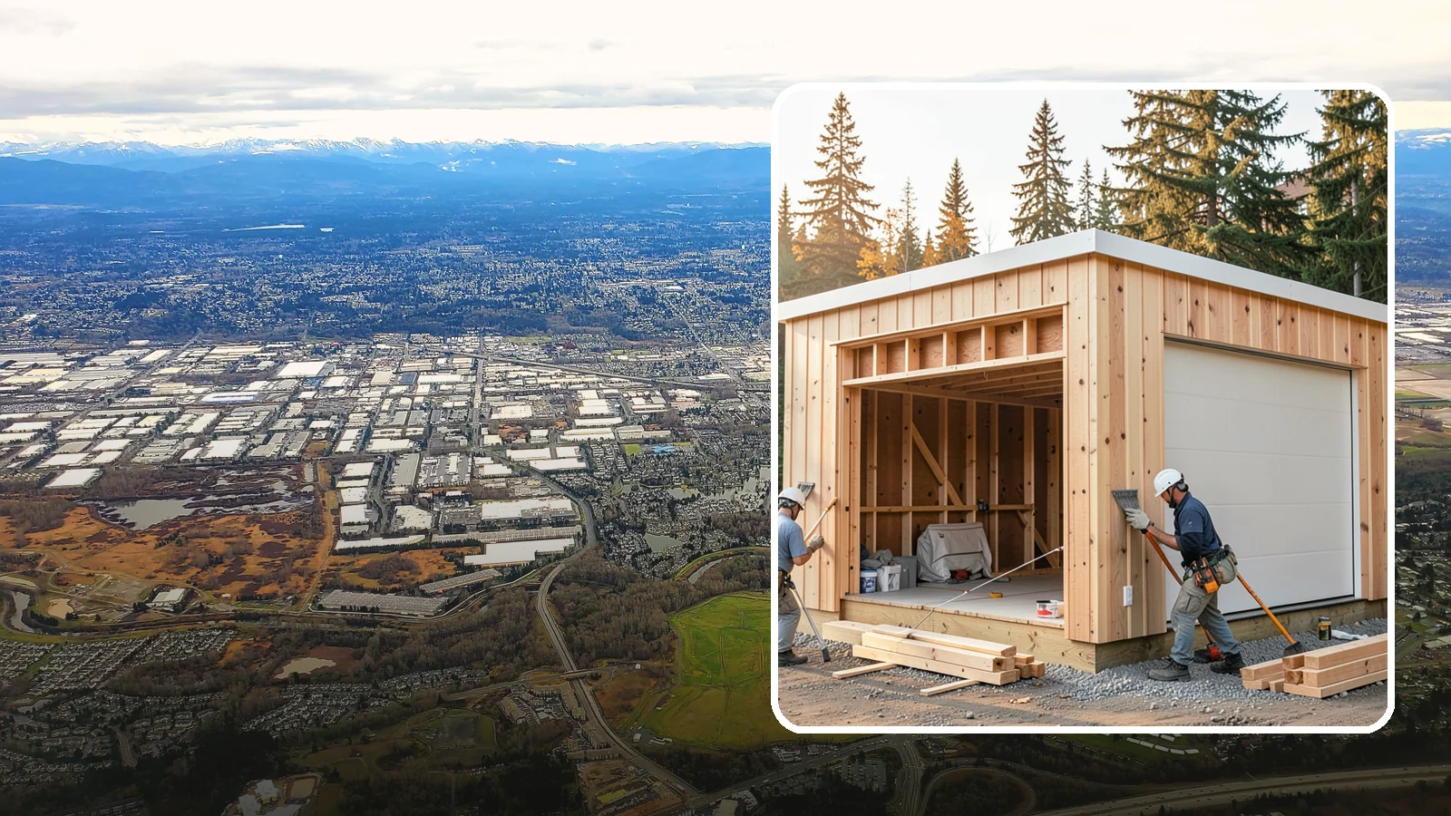 Pole Building Construction in Kent, King County, WA - Cost-effective post-frame buildings for shops, storage, garages, or agriculture.