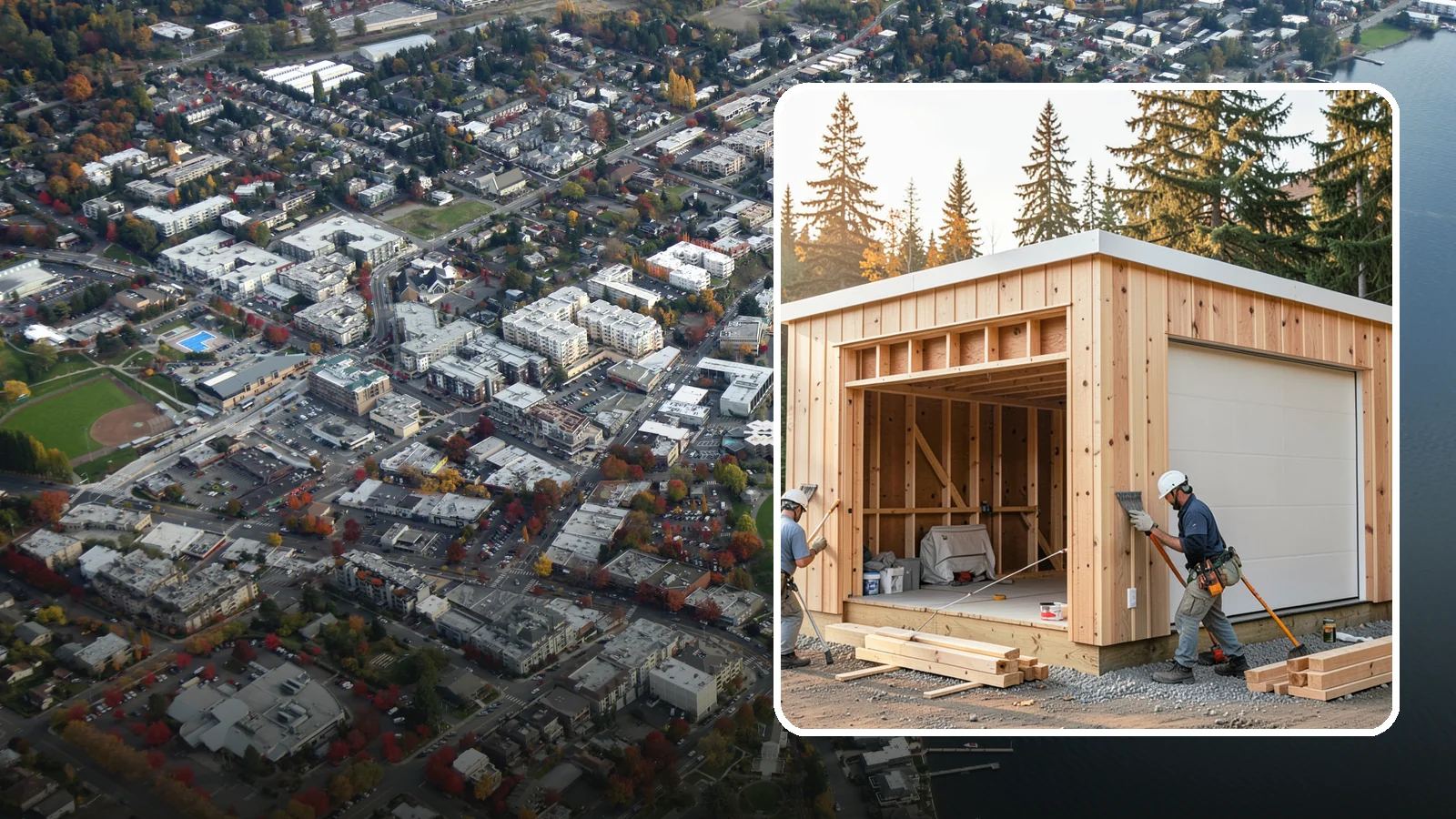 Pole Building Construction in Kirkland, King County, WA - Cost-effective post-frame buildings for shops, storage, garages, or agriculture.