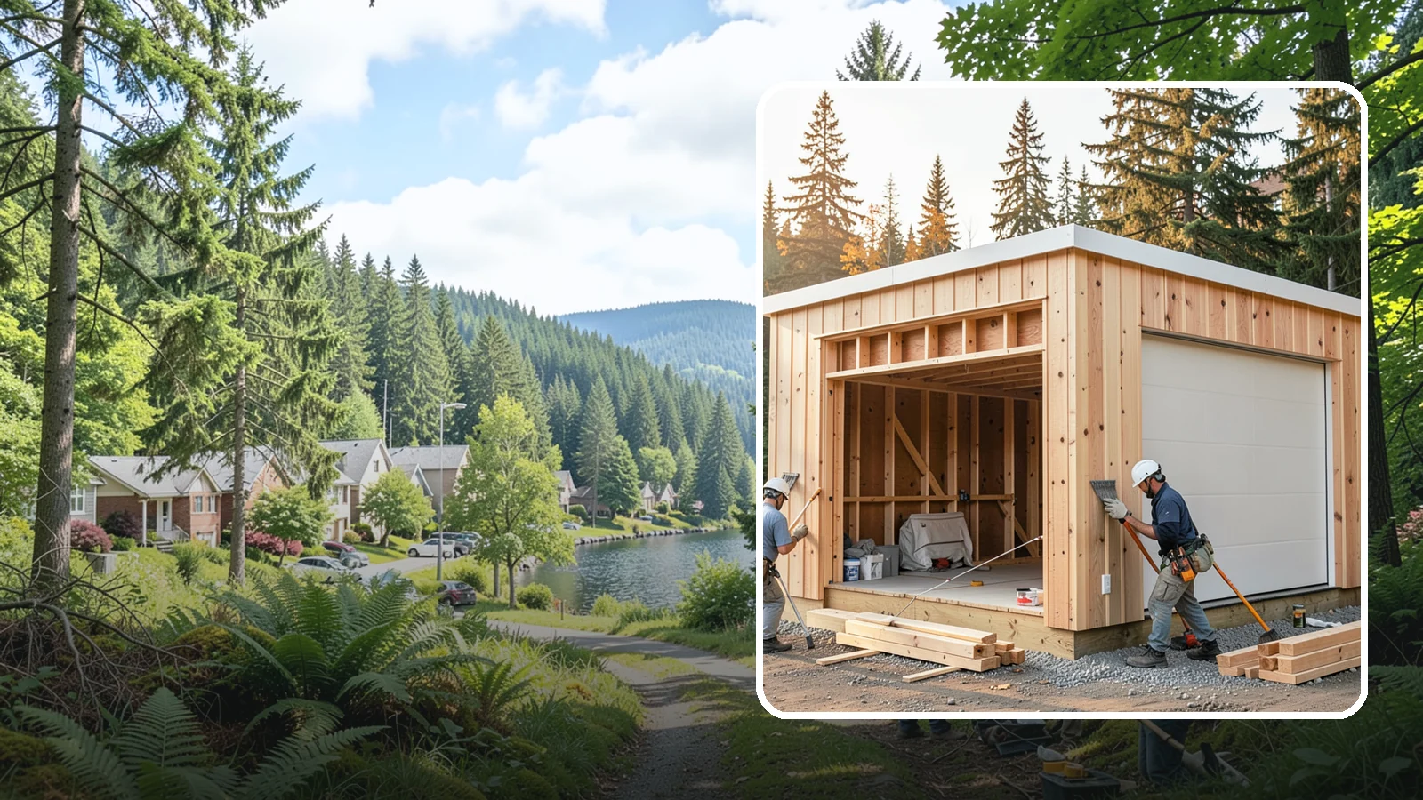 Pole Building Construction in Lake Forest Park, King County, WA - Cost-effective post-frame buildings for shops, storage, garages, or agriculture.