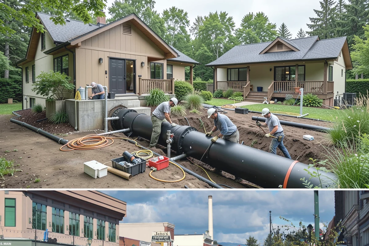 Pole Building Construction in Monroe, Snohomish County, WA - Post setting and shell work go up best in dry conditions, so summer keeps a pole-building project moving fast.