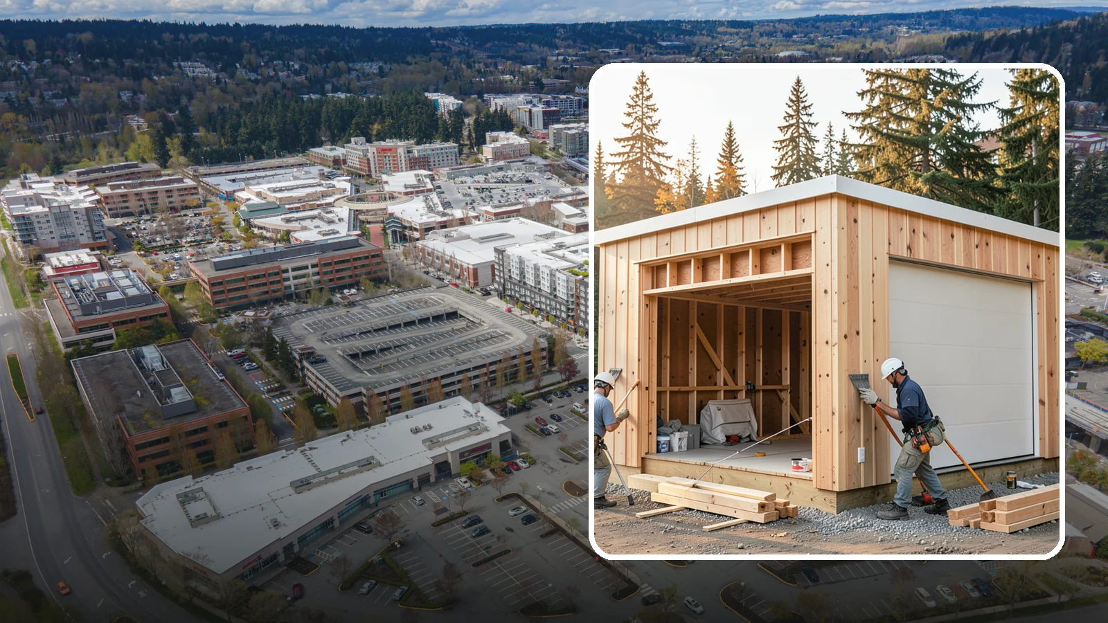 Pole Building Construction in Redmond, King County, WA - Cost-effective post-frame buildings for shops, storage, garages, or agriculture.