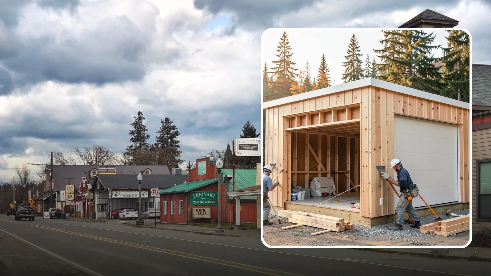 Pole Building Construction in Roy, Pierce County, WA - Cost-effective post-frame buildings for shops, storage, garages, or agriculture.