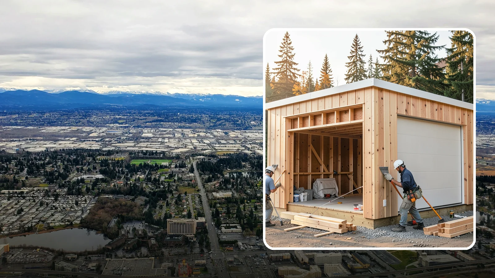 Pole Building Construction in SeaTac, King County, WA - Cost-effective post-frame buildings for shops, storage, garages, or agriculture.