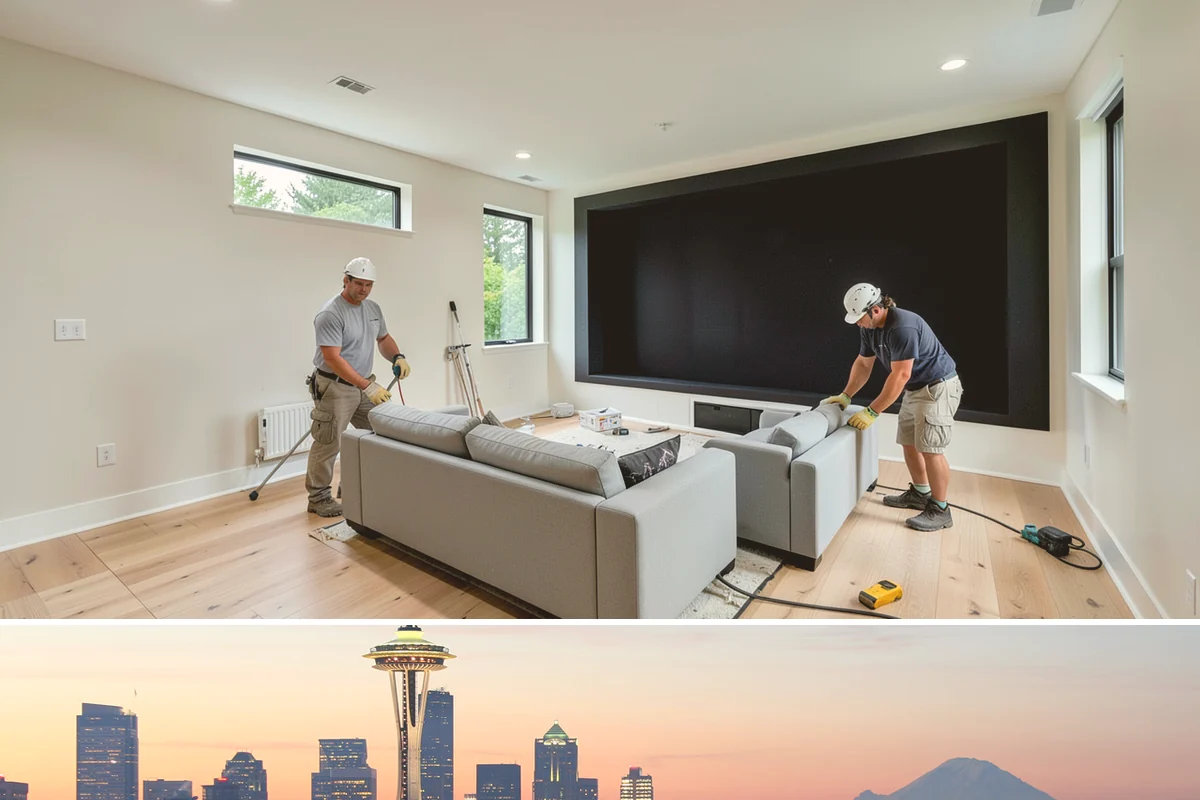 Pole Building Construction in Seattle, King County, WA - Post setting and shell work go up best in dry conditions, so summer keeps a pole-building project moving fast.
