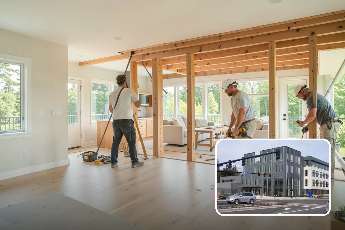 Pole Building Construction in Shoreline, King County, WA - Lower cost than conventional framing