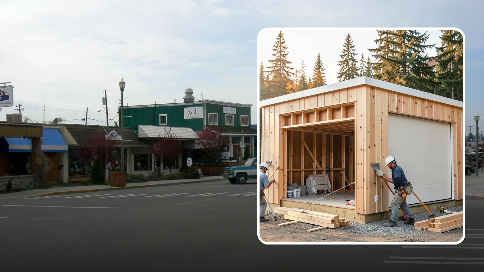 Pole Building Construction in Stanwood, Snohomish County, WA - Cost-effective post-frame buildings for shops, storage, garages, or agriculture.