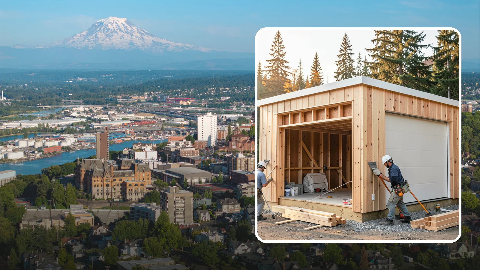 Pole Building Construction in Tacoma, Pierce County, WA - Cost-effective post-frame buildings for shops, storage, garages, or agriculture.