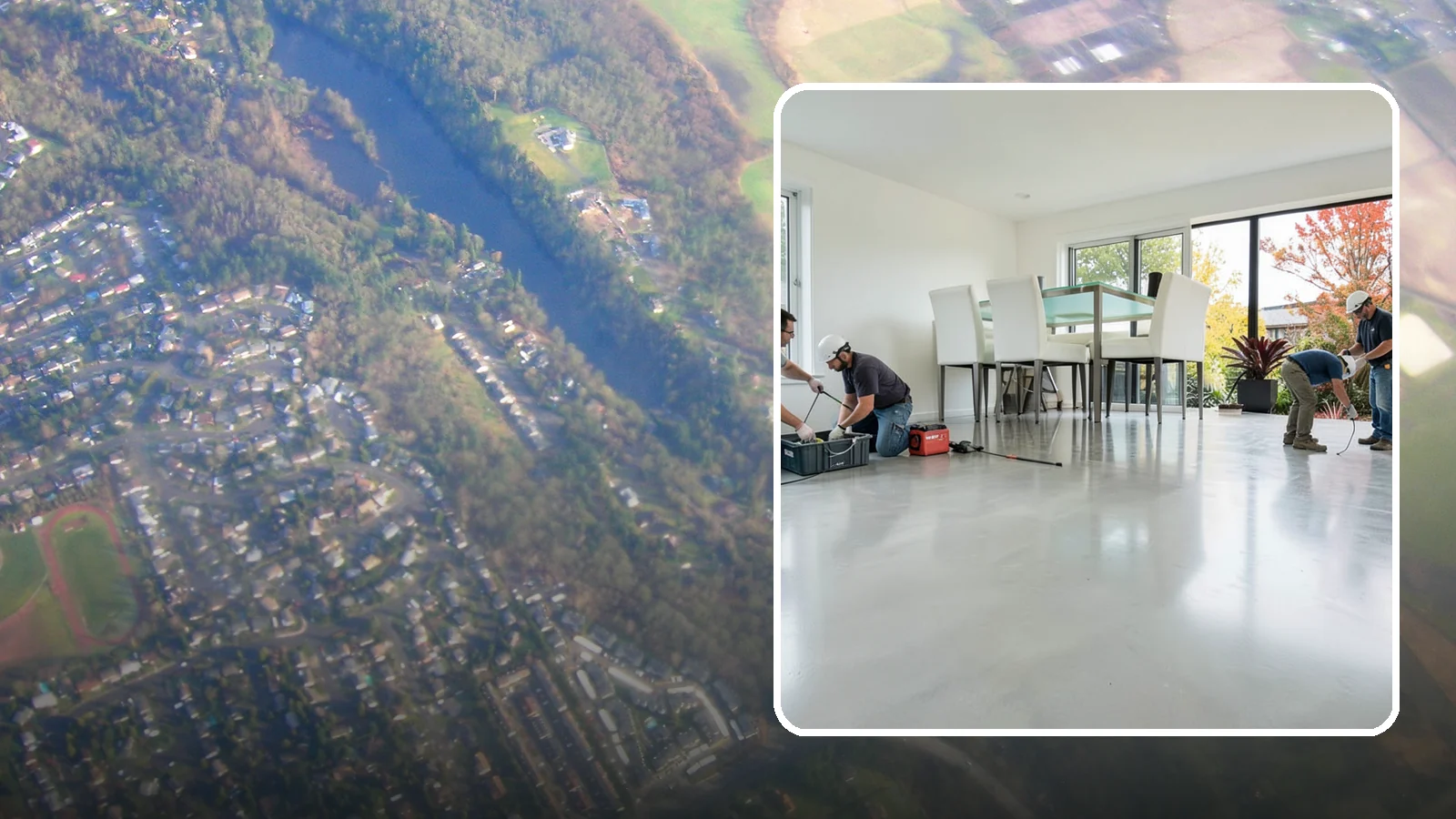 Polished Concrete Flooring in Algona, King County, WA - Polished concrete flooring that turns a plain slab into a sleek, low-maintenance, modern surface.