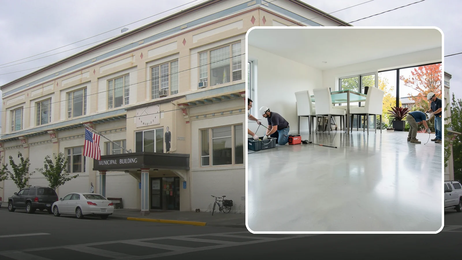 Polished Concrete Flooring in Anacortes, Skagit County, WA - Polished concrete flooring that turns a plain slab into a sleek, low-maintenance, modern surface.