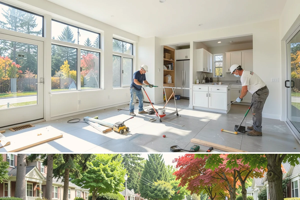 Polished Concrete Flooring in Beaux Arts Village, King County, WA - Polished concrete can be completed any time of year since it is an interior process independent of outdoor weather.
