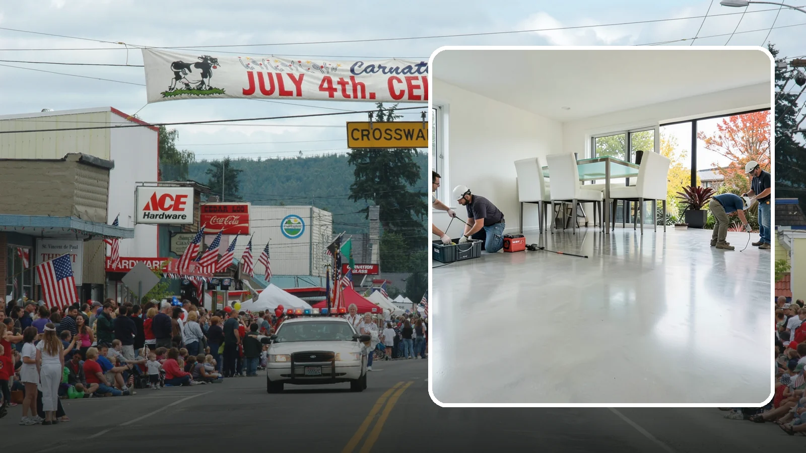 Polished Concrete Flooring in Carnation, King County, WA - Polished concrete flooring that turns a plain slab into a sleek, low-maintenance, modern surface.