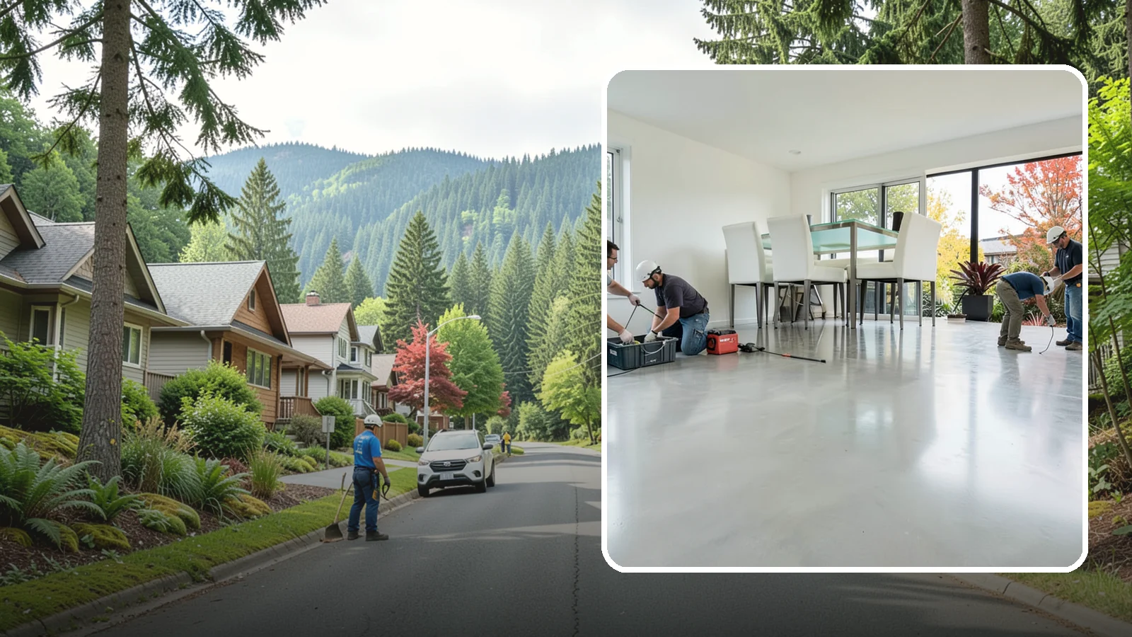 Polished Concrete Flooring in Darrington, Snohomish County, WA - Polished concrete flooring that turns a plain slab into a sleek, low-maintenance, modern surface.