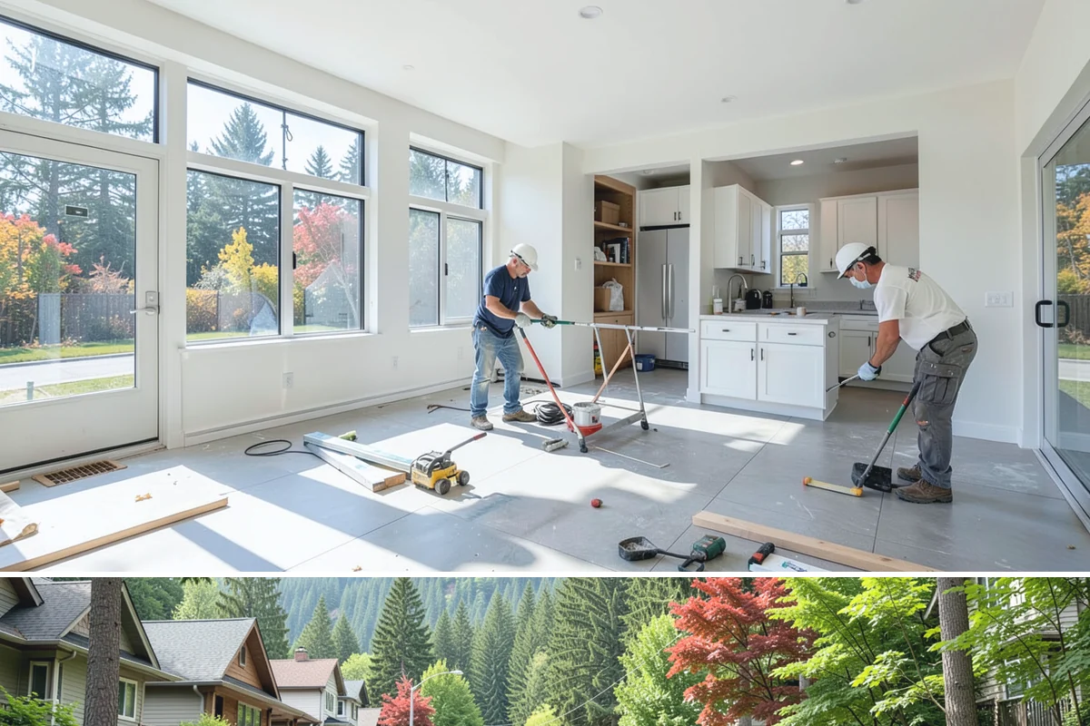 Polished Concrete Flooring in Darrington, Snohomish County, WA - Polished concrete can be completed any time of year since it is an interior process independent of outdoor weather.