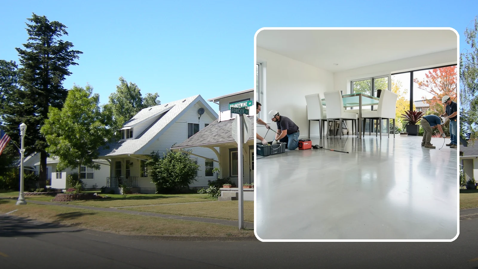 Polished Concrete Flooring in DuPont, Pierce County, WA - Polished concrete flooring that turns a plain slab into a sleek, low-maintenance, modern surface.