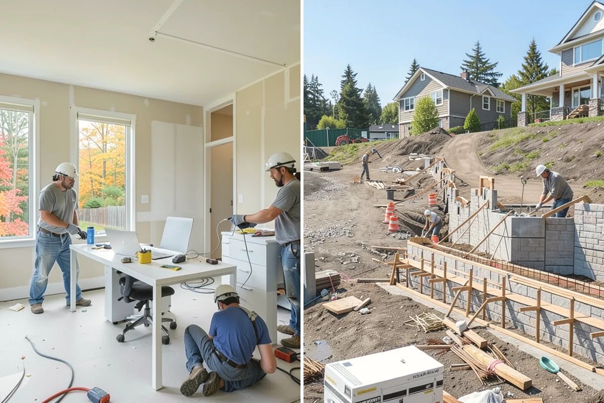 Polished Concrete Flooring in Mountlake Terrace, Snohomish County, WA - Repair cracks and prep the slab