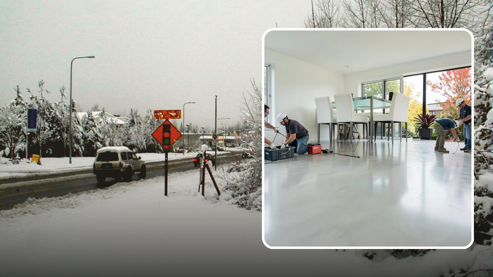 Polished Concrete Flooring in Newcastle, King County, WA - Polished concrete flooring that turns a plain slab into a sleek, low-maintenance, modern surface.