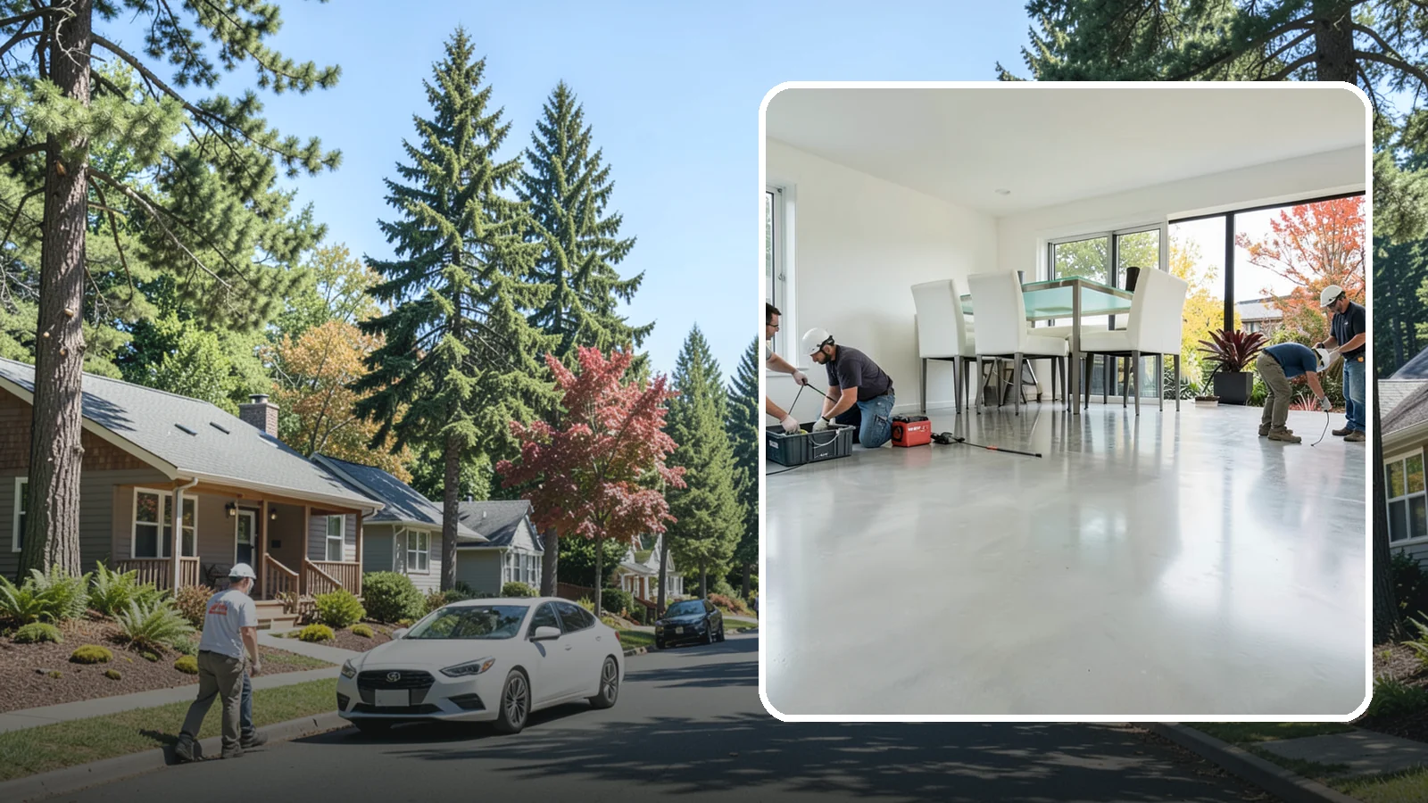 Polished Concrete Flooring in Orting, Pierce County, WA - Polished concrete flooring that turns a plain slab into a sleek, low-maintenance, modern surface.