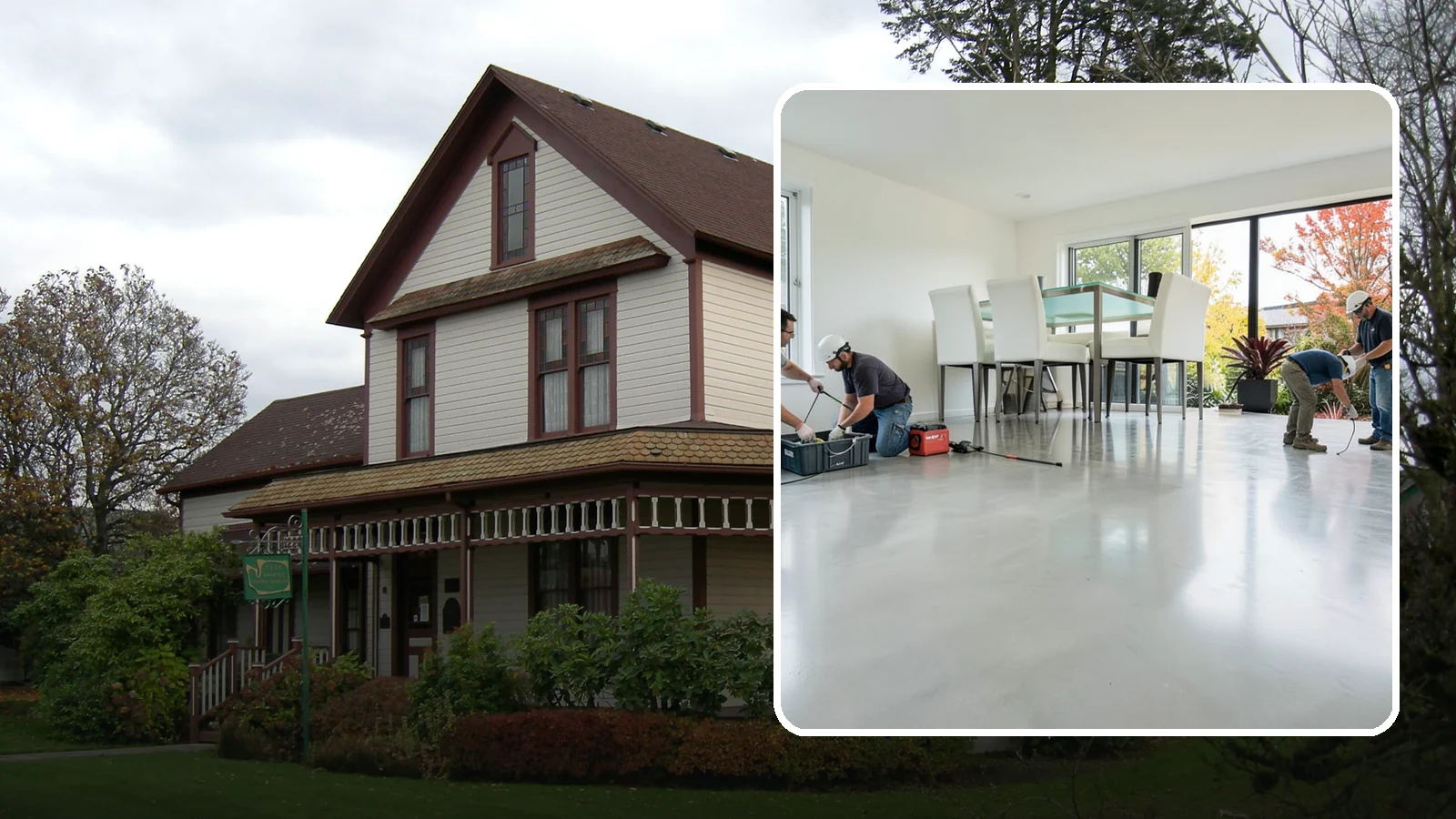 Polished Concrete Flooring in Sumner, Pierce County, WA - Polished concrete flooring that turns a plain slab into a sleek, low-maintenance, modern surface.