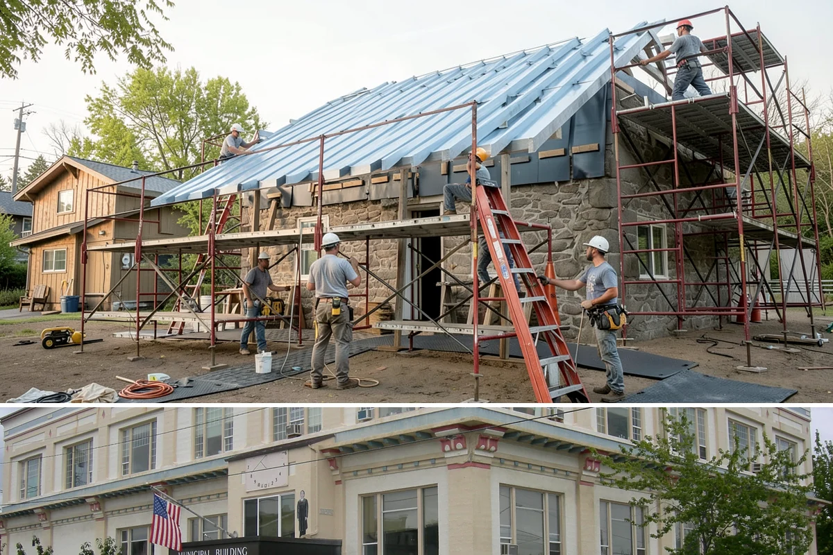 Pool House Construction in Anacortes, Skagit County, WA - Starting in spring keeps framing and roofing dry through the build before winter weather.