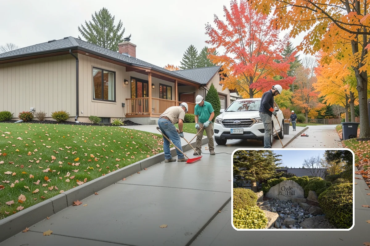 Pool House Construction in Clyde Hill, King County, WA - Adds changing rooms and equipment storage