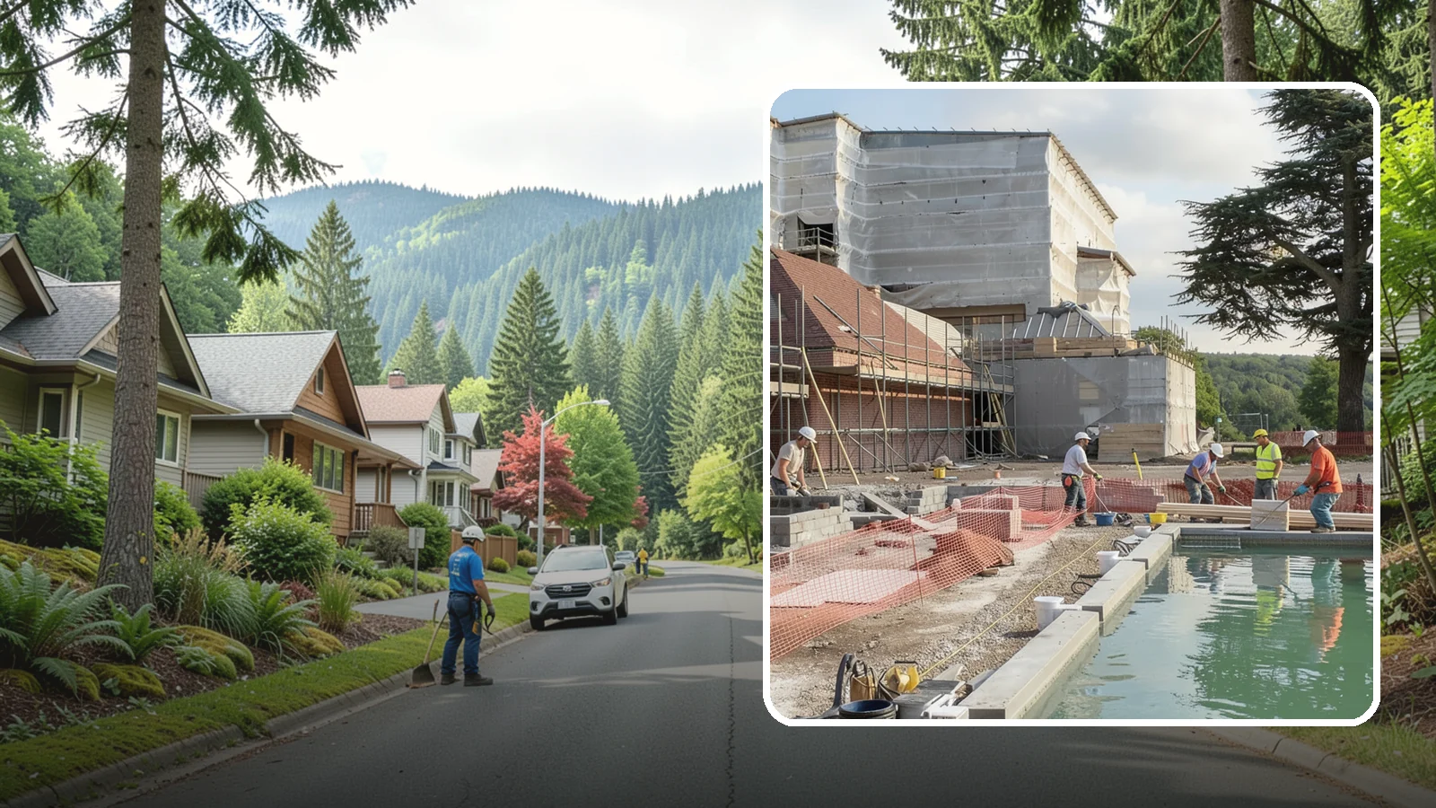 Pool House Construction in Darrington, Snohomish County, WA - A custom pool house that adds changing space, storage, and shelter alongside your backyard pool.
