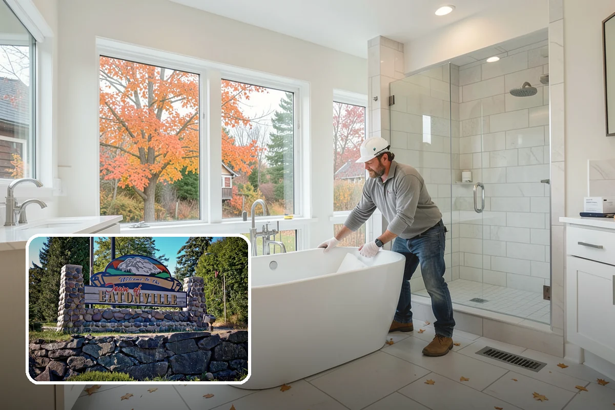 Pool House Construction in Eatonville, Pierce County, WA - Adds changing rooms and equipment storage