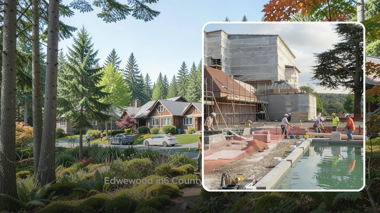 Pool House Construction in Edgewood, Pierce County, WA - A custom pool house that adds changing space, storage, and shelter alongside your backyard pool.
