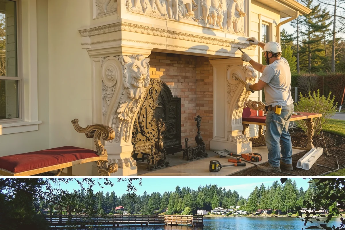 Pool House Construction in Federal Way, King County, WA - Starting in spring keeps framing and roofing dry through the build before winter weather.
