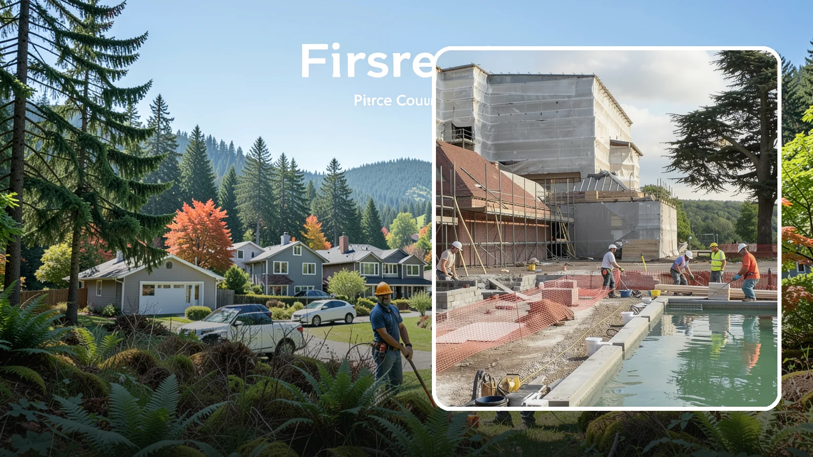 Pool House Construction in Fircrest, Pierce County, WA - A custom pool house that adds changing space, storage, and shelter alongside your backyard pool.