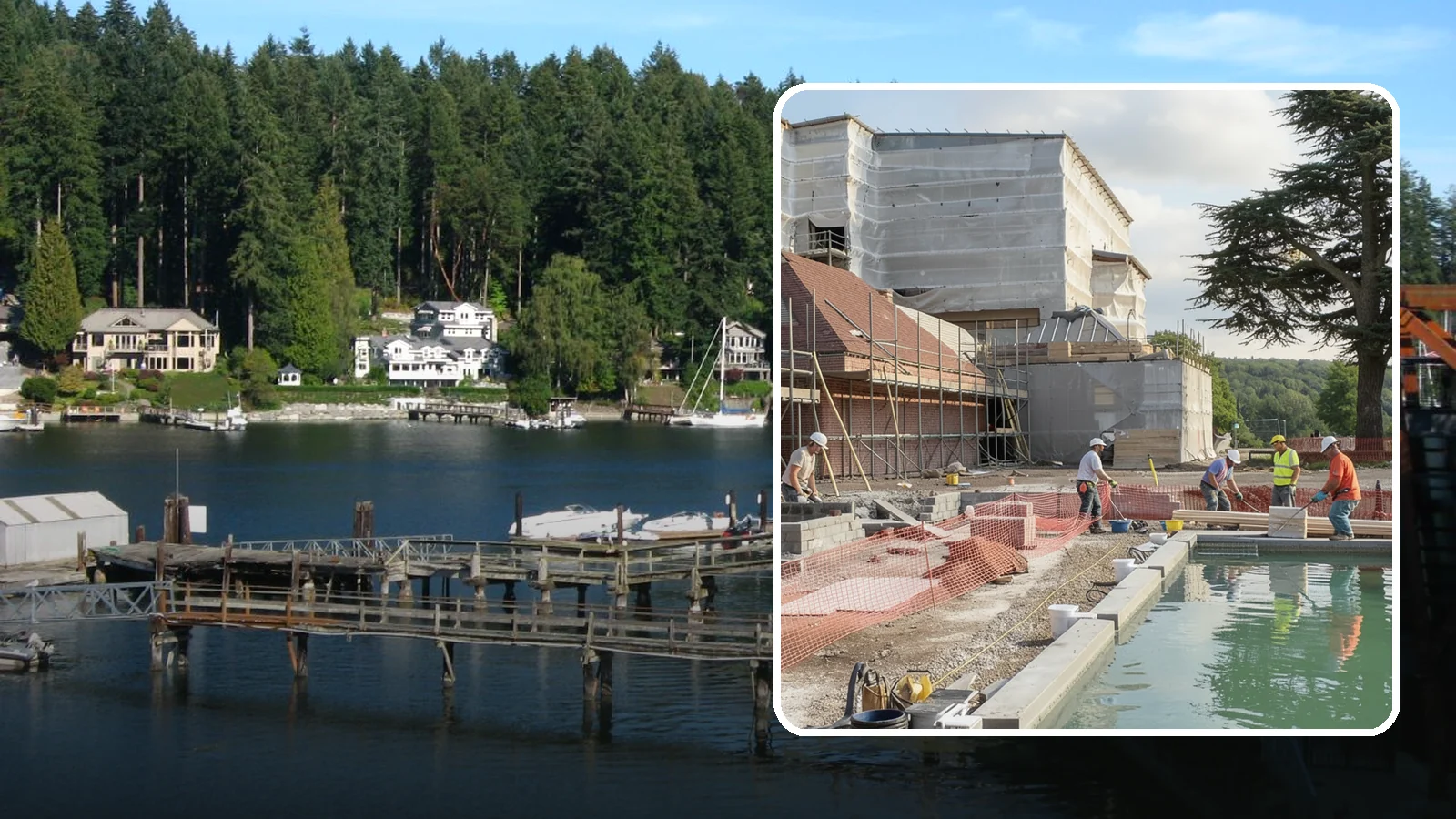 Pool House Construction in Gig Harbor, Pierce County, WA - A custom pool house that adds changing space, storage, and shelter alongside your backyard pool.