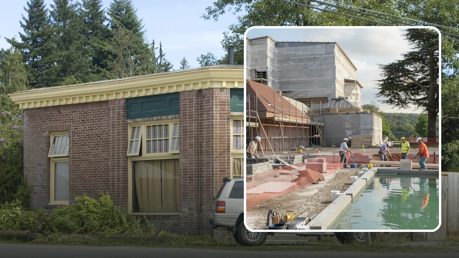 Pool House Construction in Hamilton, Skagit County, WA - A custom pool house that adds changing space, storage, and shelter alongside your backyard pool.